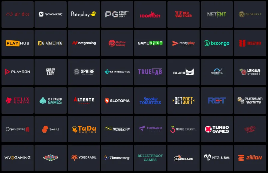 heavybet casino providers