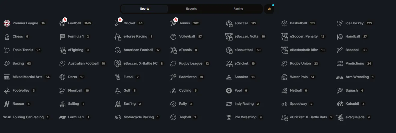 heavybet casino sports
